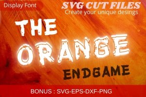 The Orange Endgame Font | Horror Font
