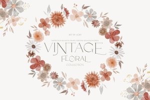 Vintage Floral Wildflowers Collection