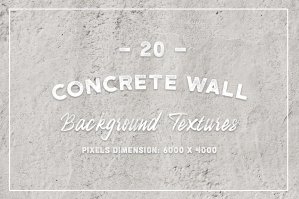 20 Concrete Wall Background Textures