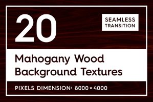 20 Mahogany Wood Background Textures