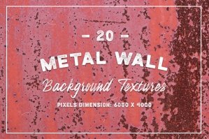 20 Metal Wall Background Textures