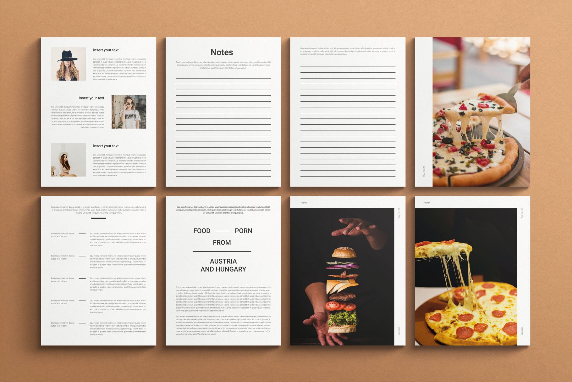 Kitchen Cookbook Recipe Book Template - Design Cuts