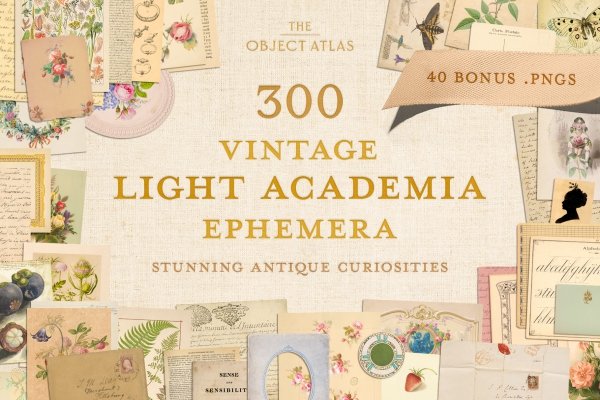 165 Vintage Paper Ephemera Vol. 2  Graphic Objects ~ Creative Market