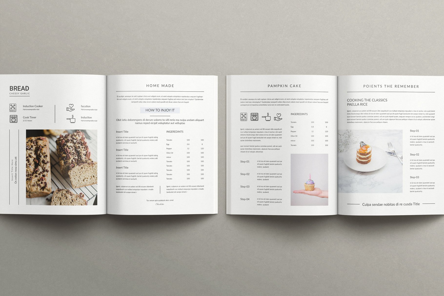 Cookbook Recipe Book Template 2 - Design Cuts