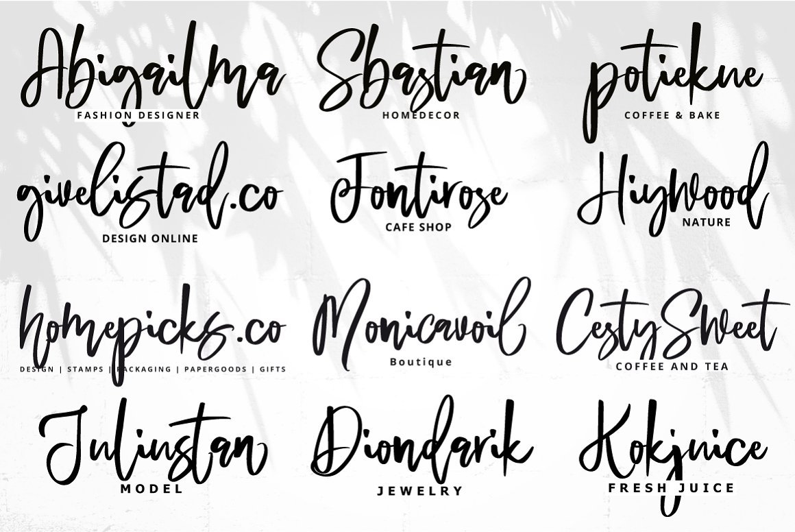 Bedmiwoc - Handwritten Brush - Design Cuts