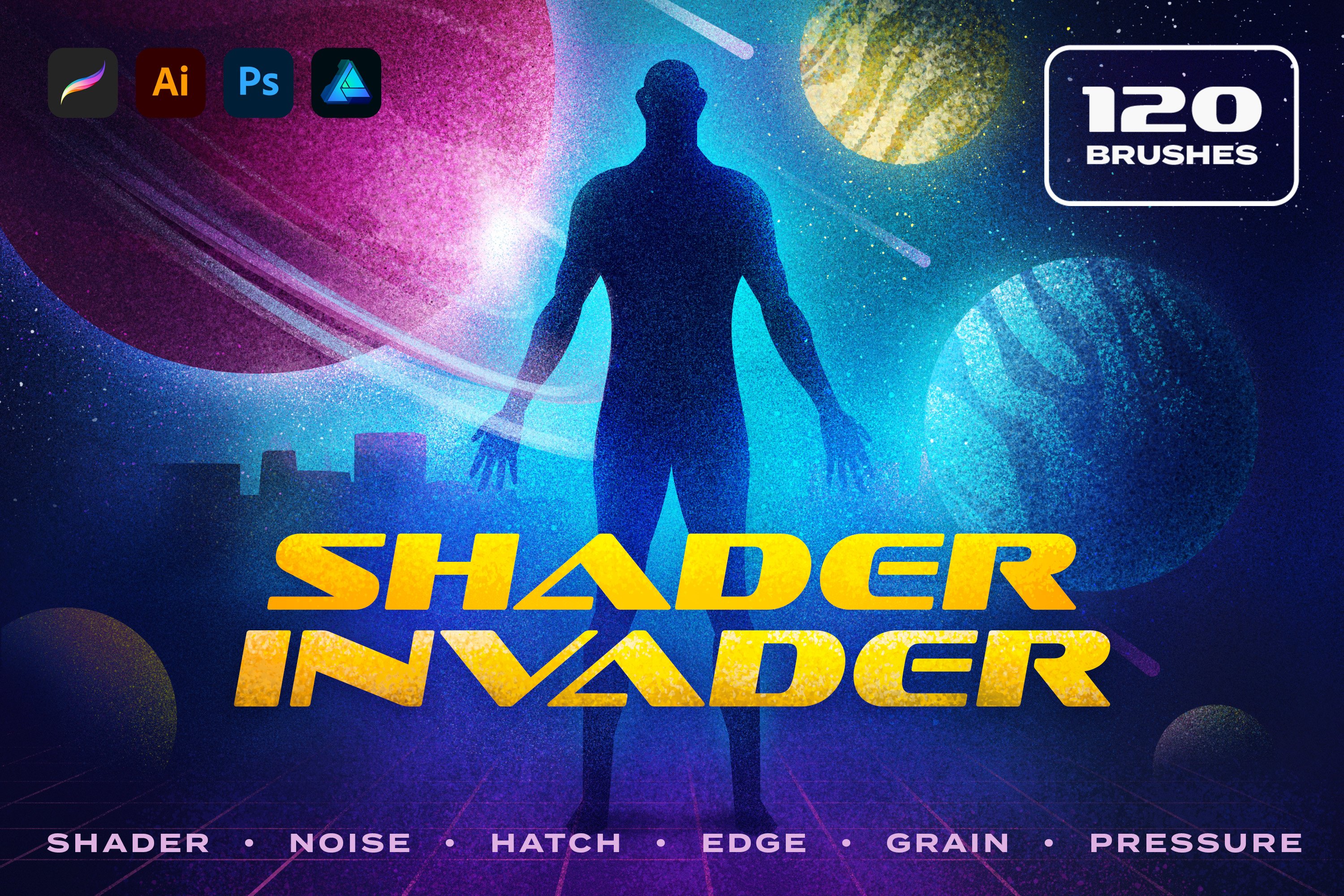 Shader Invader Brushes