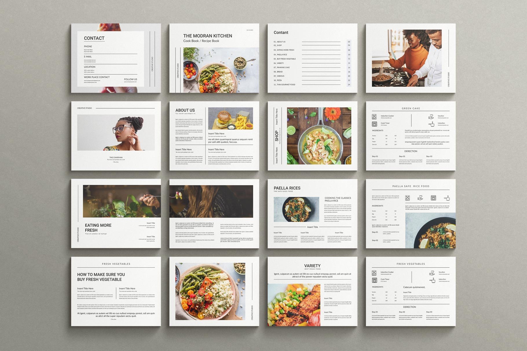 Cookbook Recipe Book Template - Design Cuts