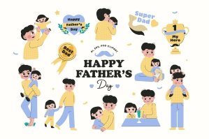 Father's Day Illustration Set