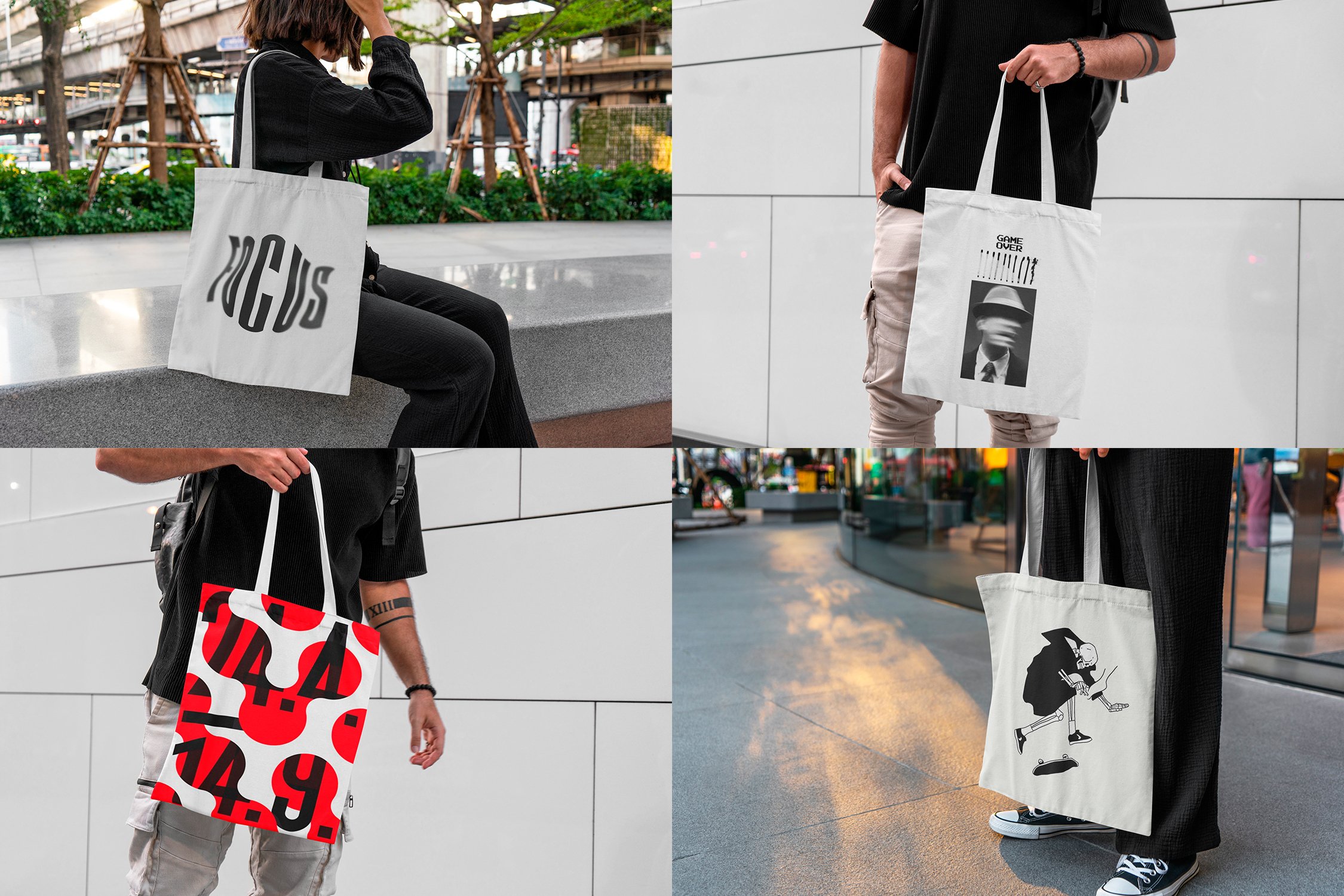 Tote Bag Urban MockUps - Design Cuts