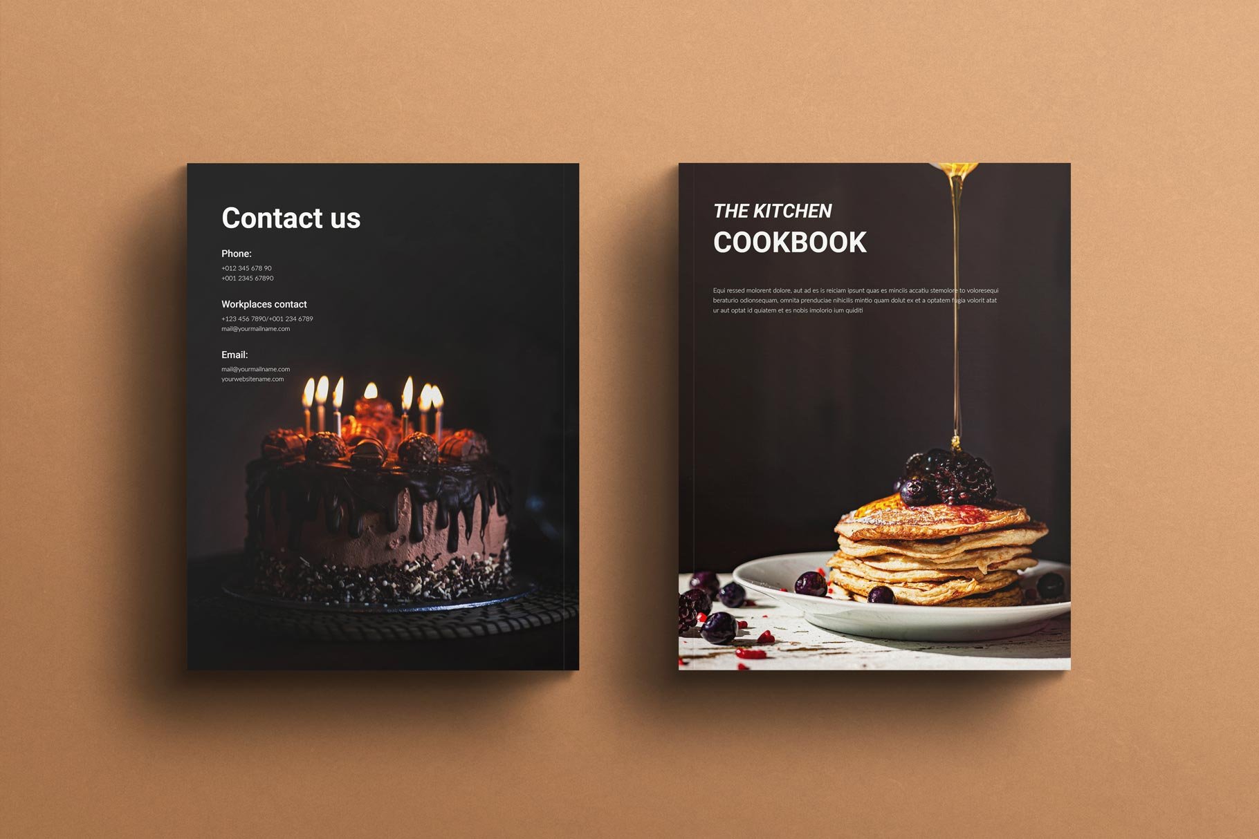 Cookbook Recipe Book Template 2 - Design Cuts