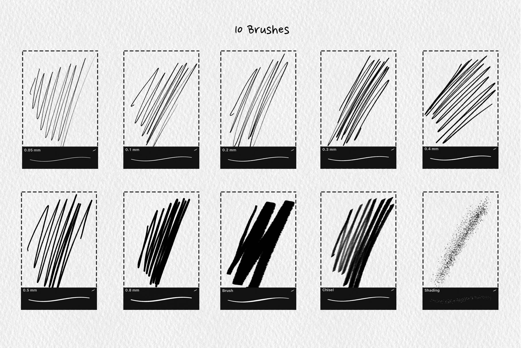 Fine Liner Brushes & Patterns - Design Cuts