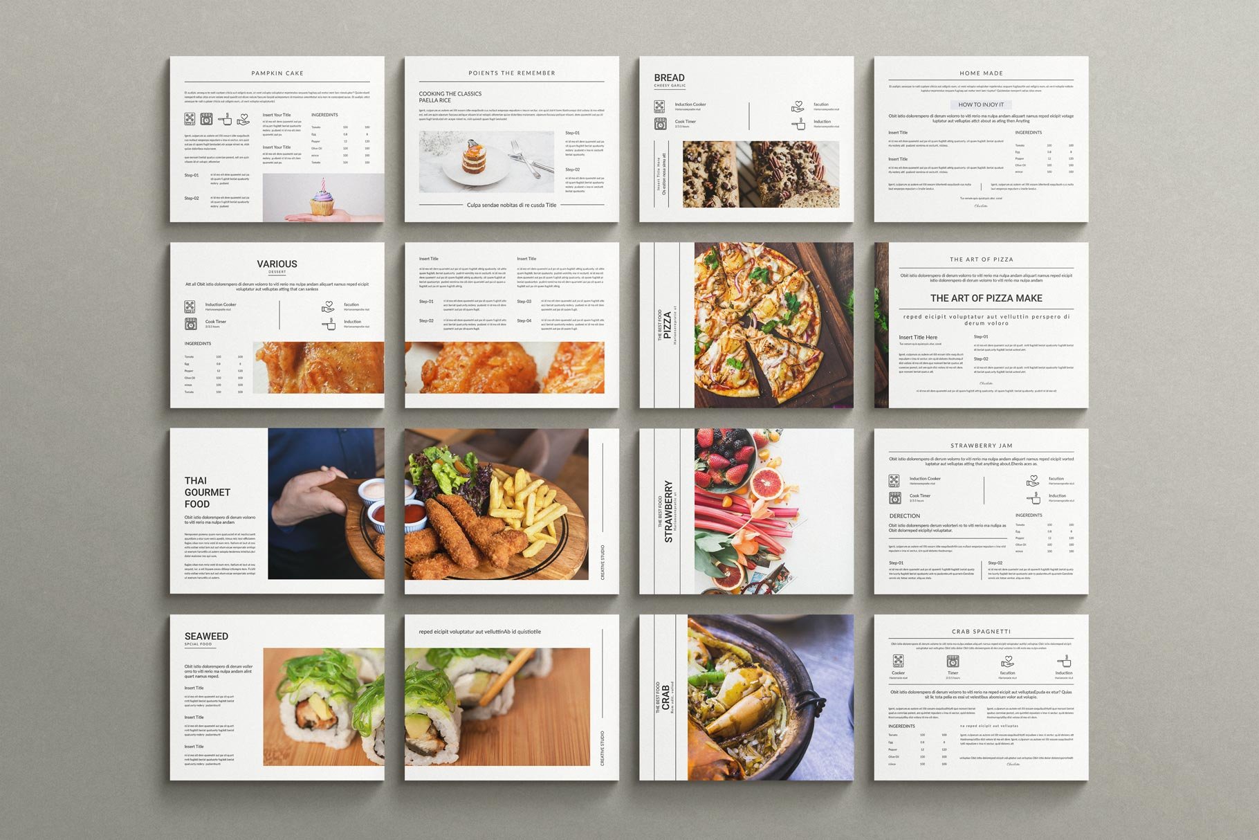 Kitchen Cookbook Recipe Book Template - Design Cuts