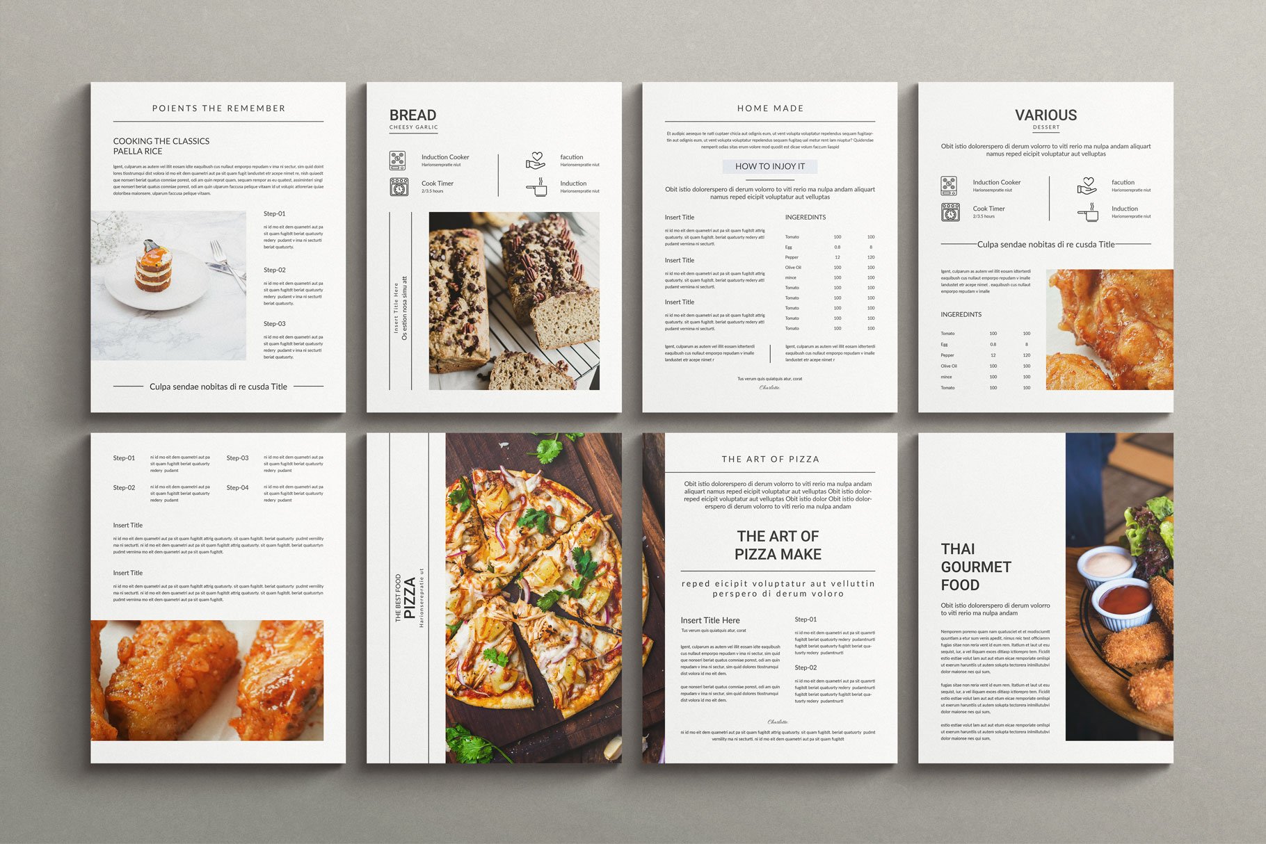 Cookbook Recipe Book Template 2 - Design Cuts