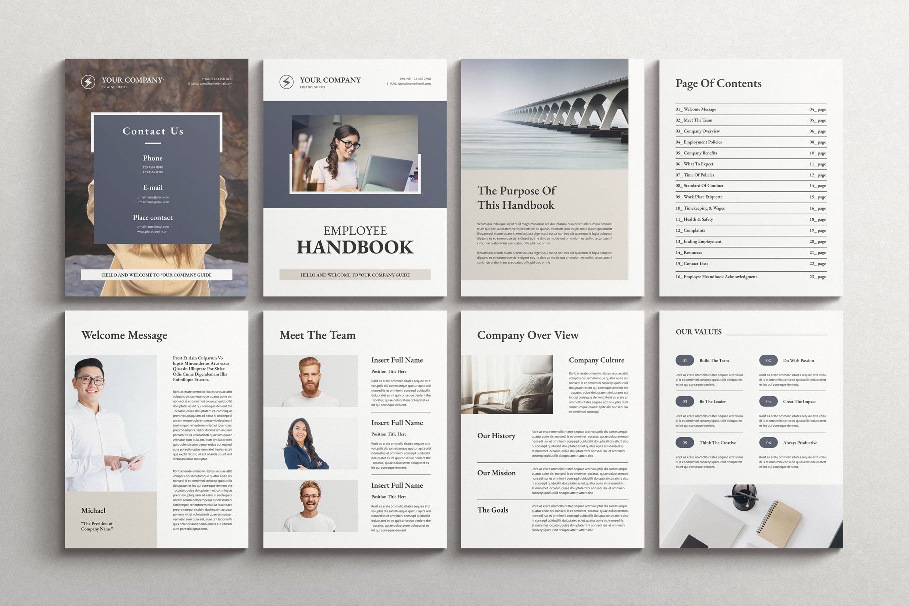 Employee Handbook Template 2 - Design Cuts