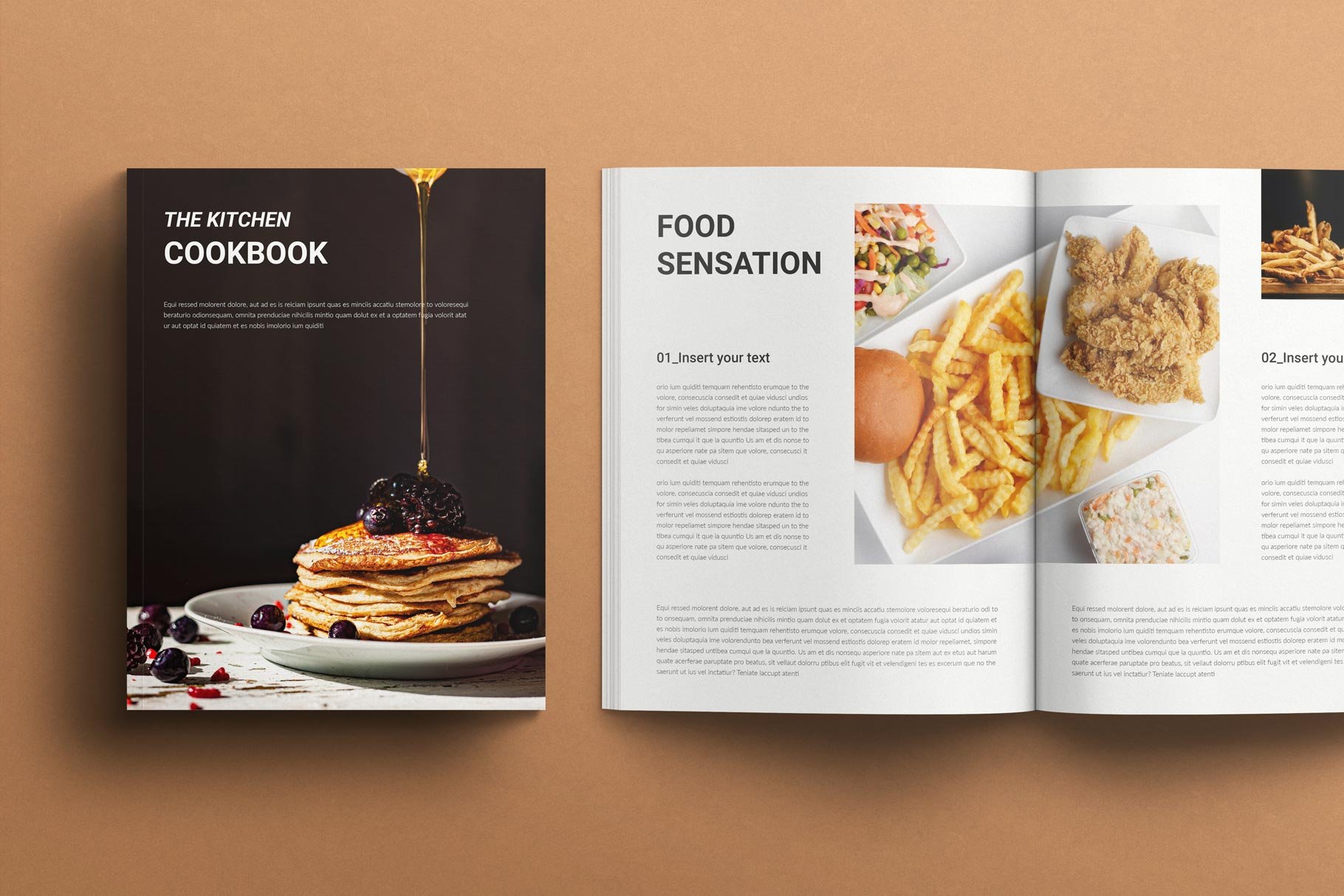 Kitchen Cookbook Recipe Book Template - Design Cuts