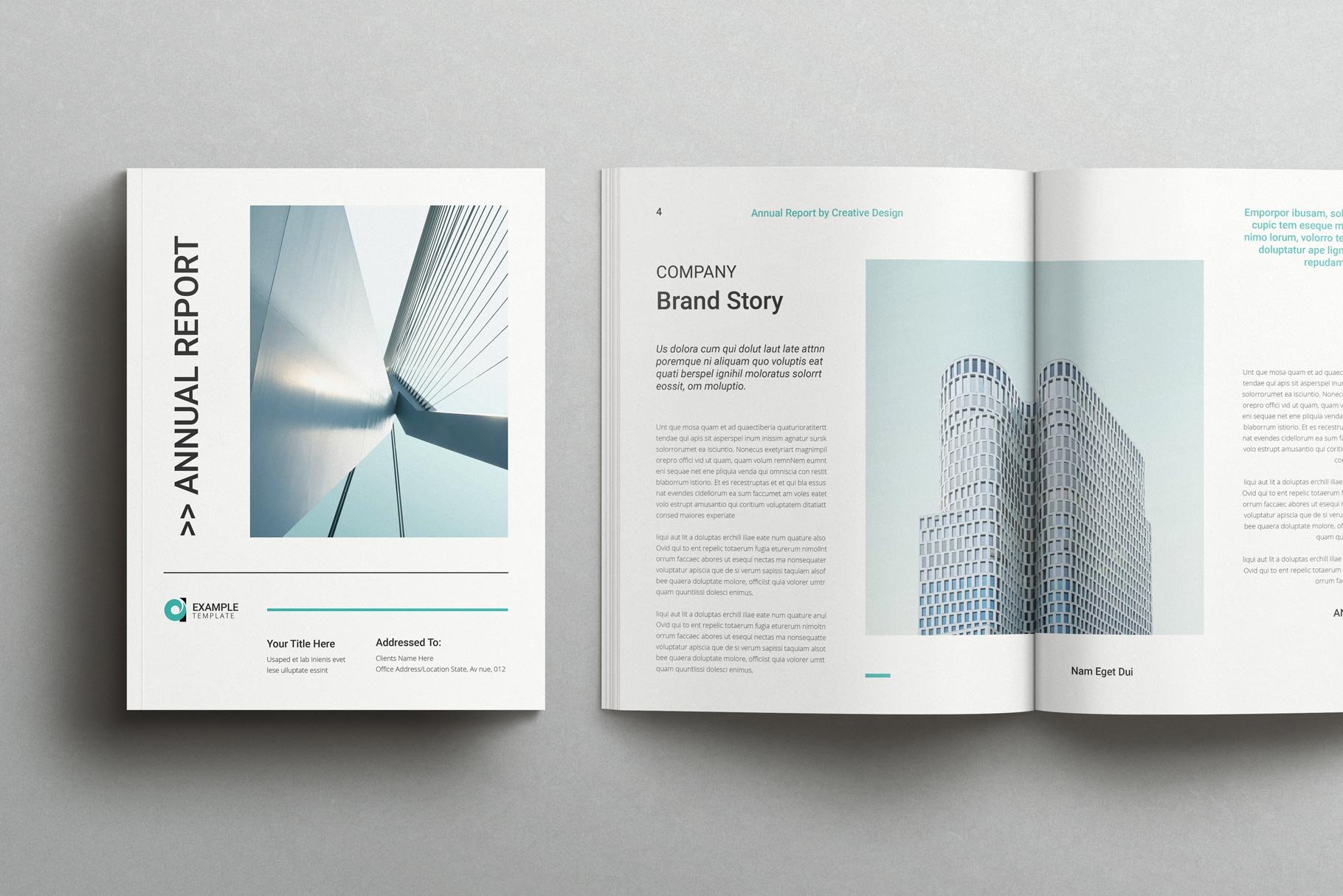 annual report inside pages