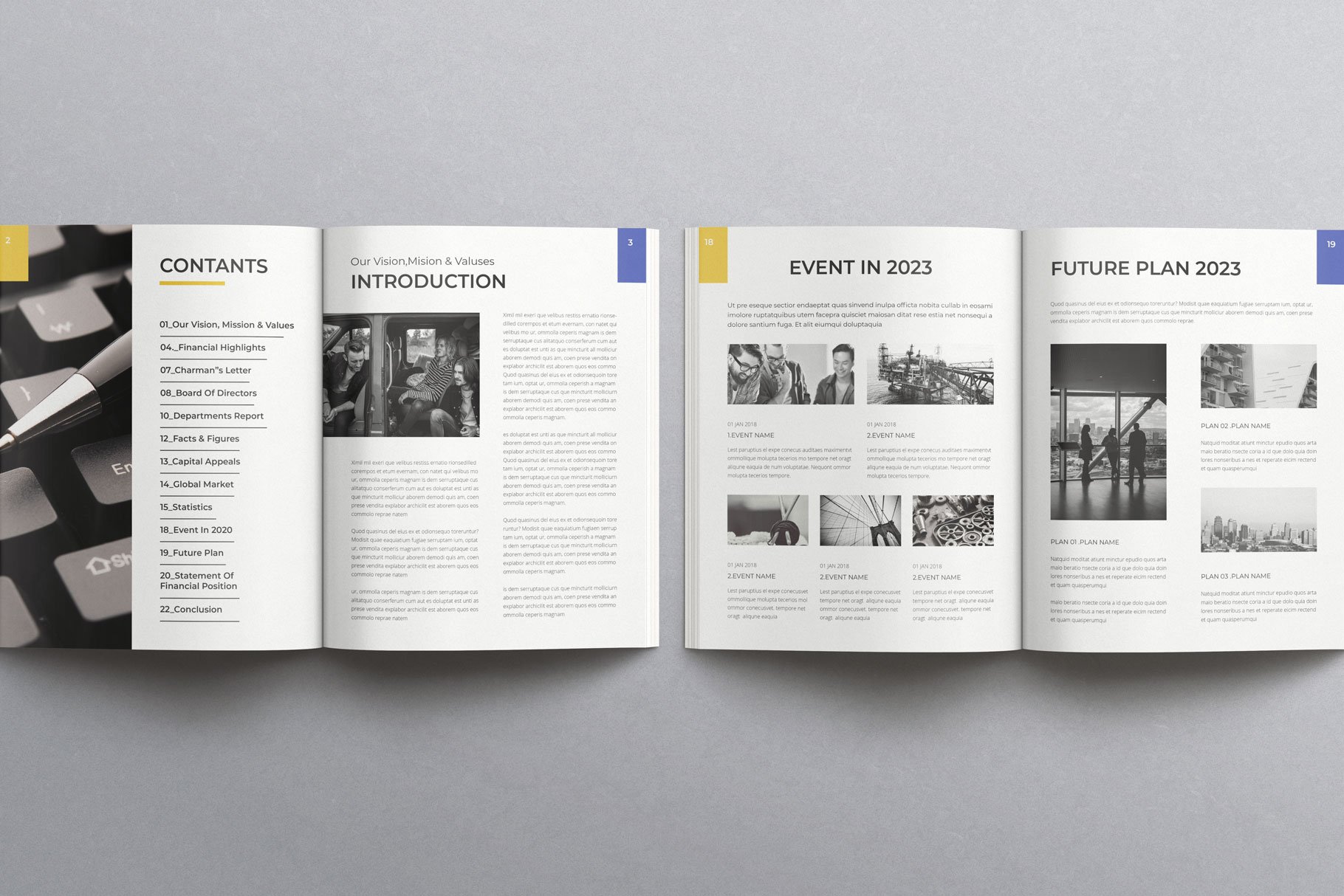 Annual Report Template 3 - Design Cuts