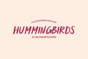 Hummingbirds — A Playful Cute Handwritten Font