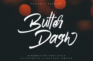Butter Dash - Handwritten Font Style