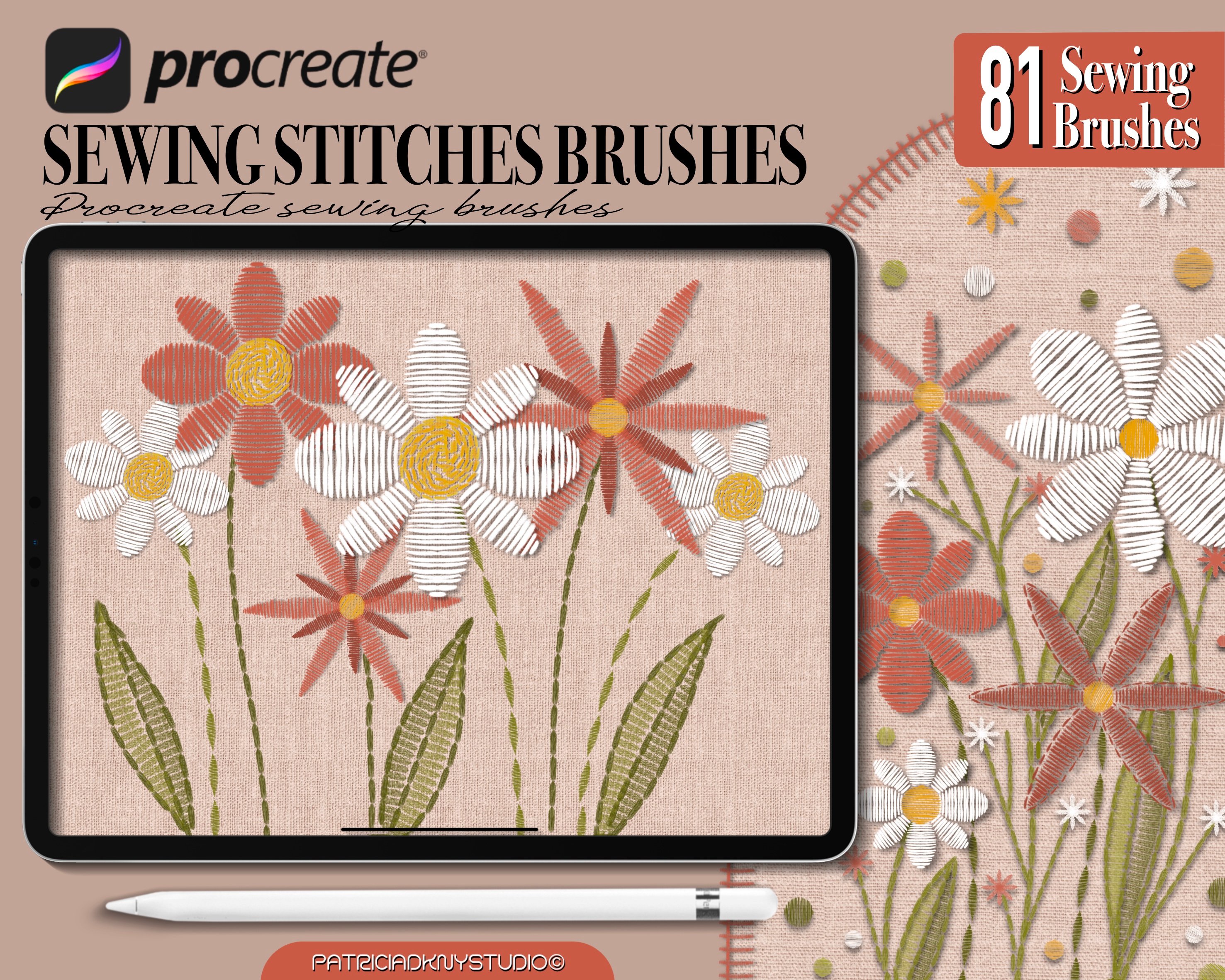 procreate stitch brushes free