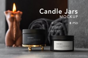 Candle Jar MockUp