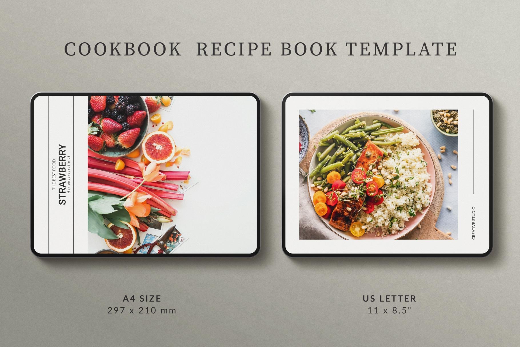 Cookbook Recipe Book Template - Design Cuts