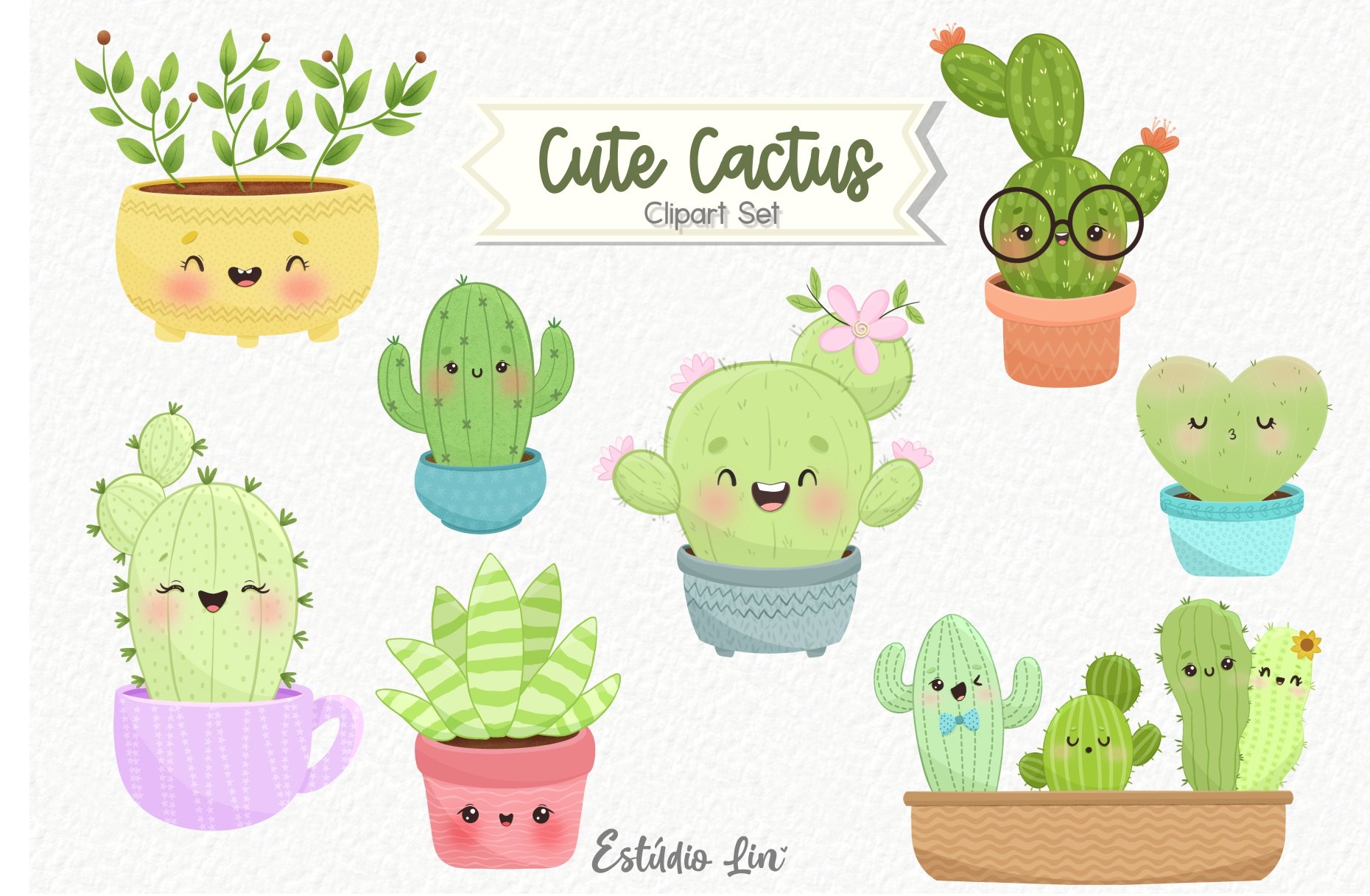 cute cactus clipart
