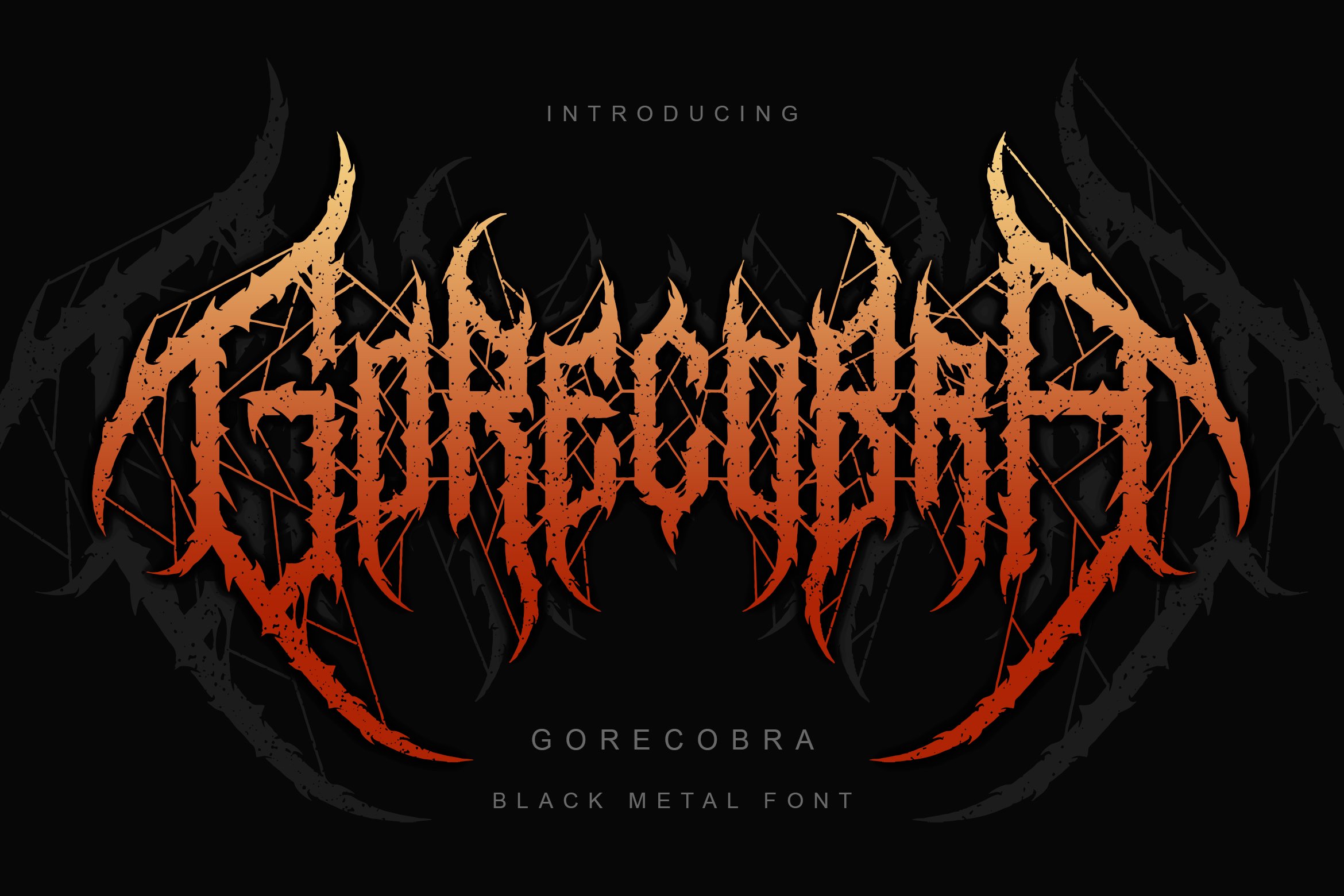 Gorecobra Black Metal Font Vol 4 