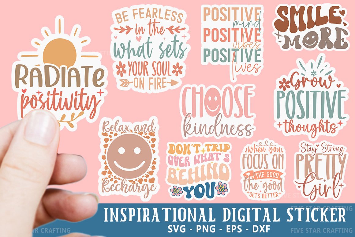 Motivational quote stickers - Cards and Gift Wrap