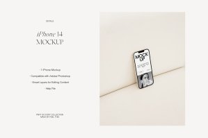 IPhone 14 Mockup | Apple Device For Photoshop
