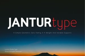 Jantur Type - Variable Font Family
