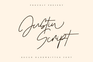 Justin Script - Rough Handwritten Font