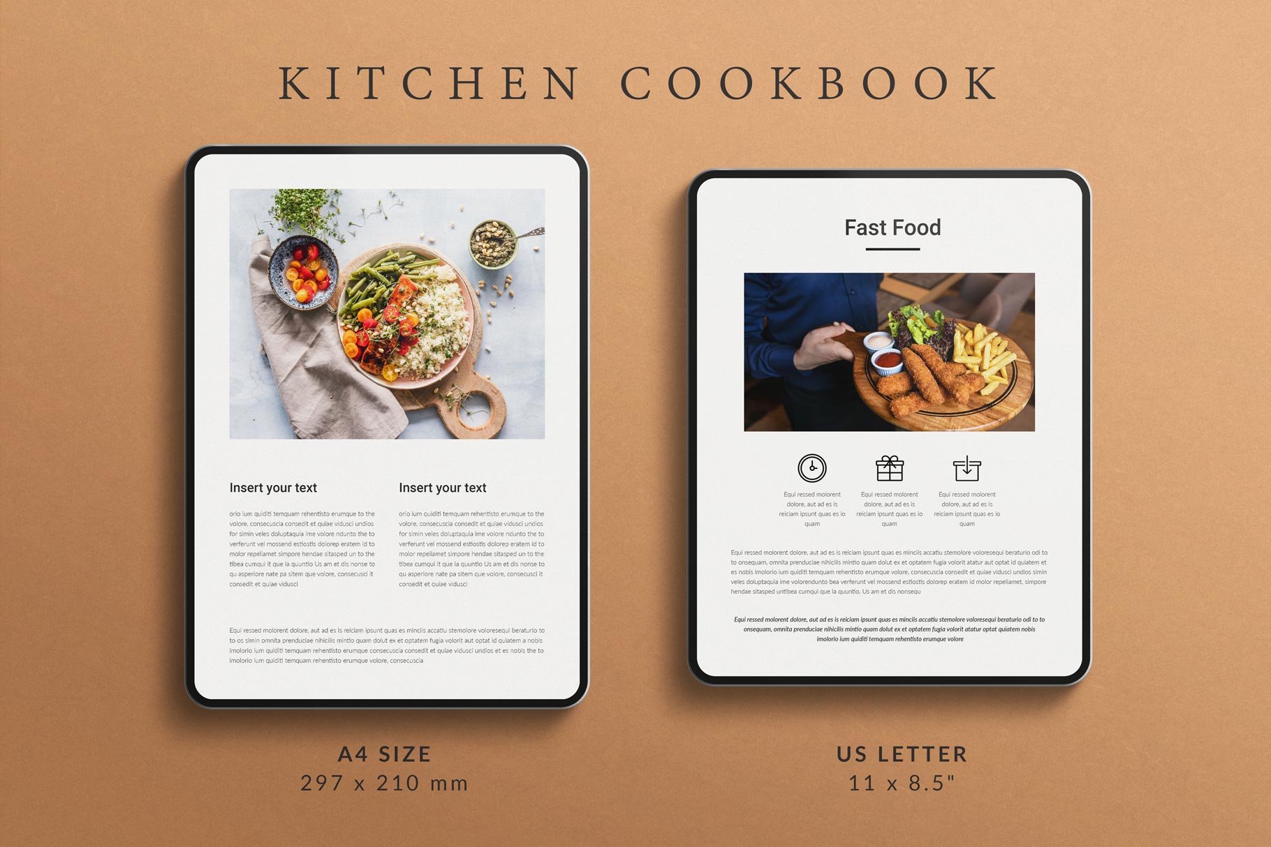 Cookbook Recipe Book Template 2 - Design Cuts