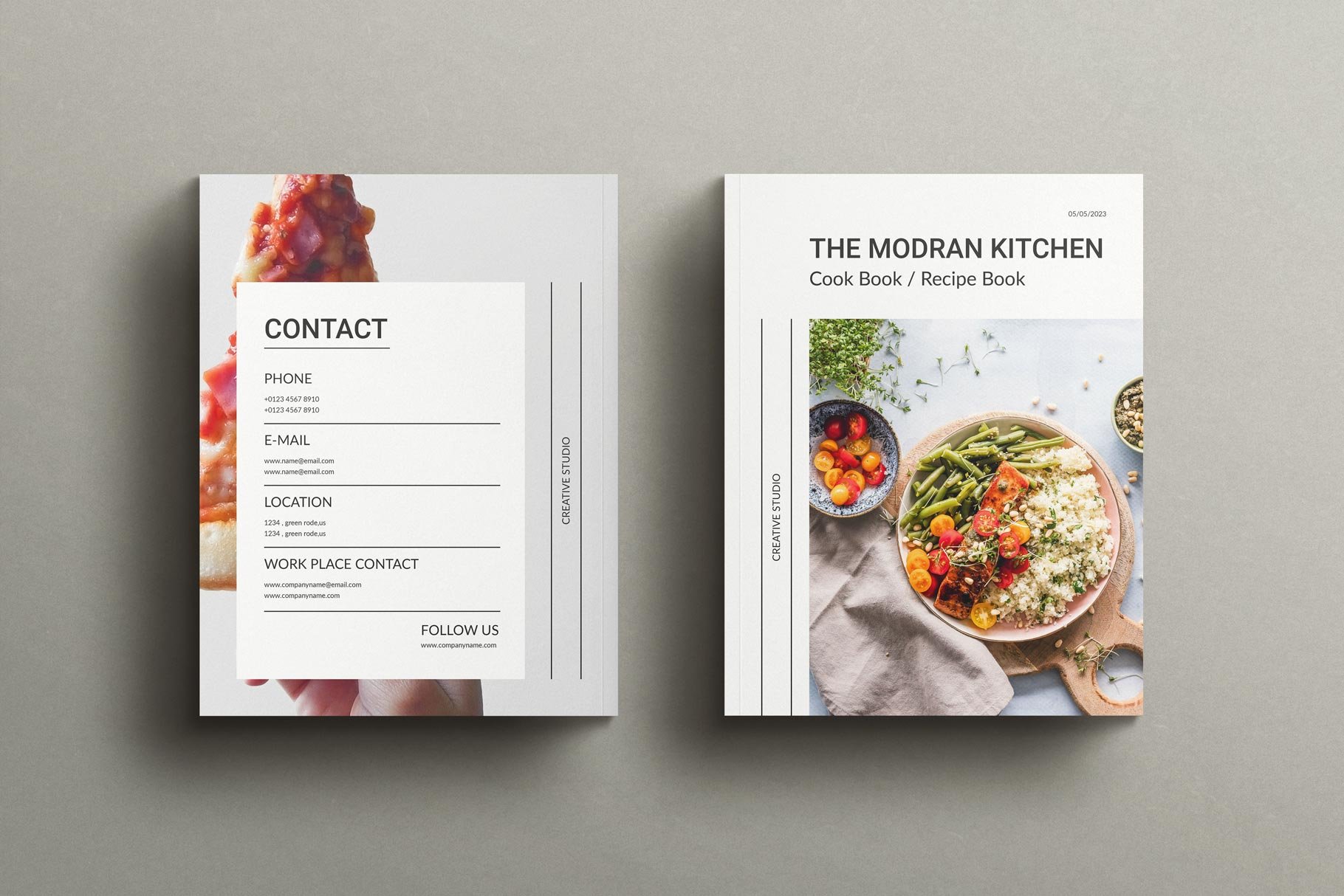 Cookbook Recipe Book Template 2 - Design Cuts