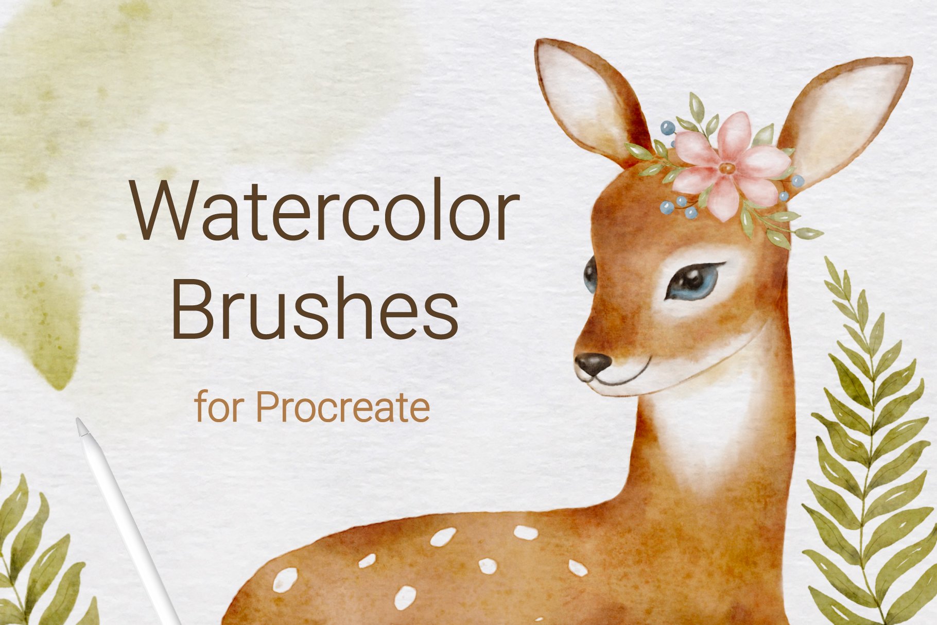 Procreate Watercolor Brushes and Paper Kit - Design Cuts