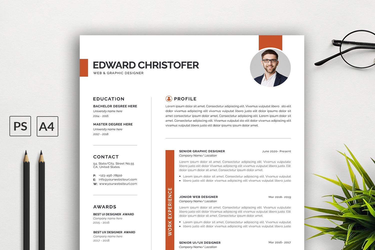 Newspaper Style Resume Template, Print Templates ft. resume & letter -  Envato Elements