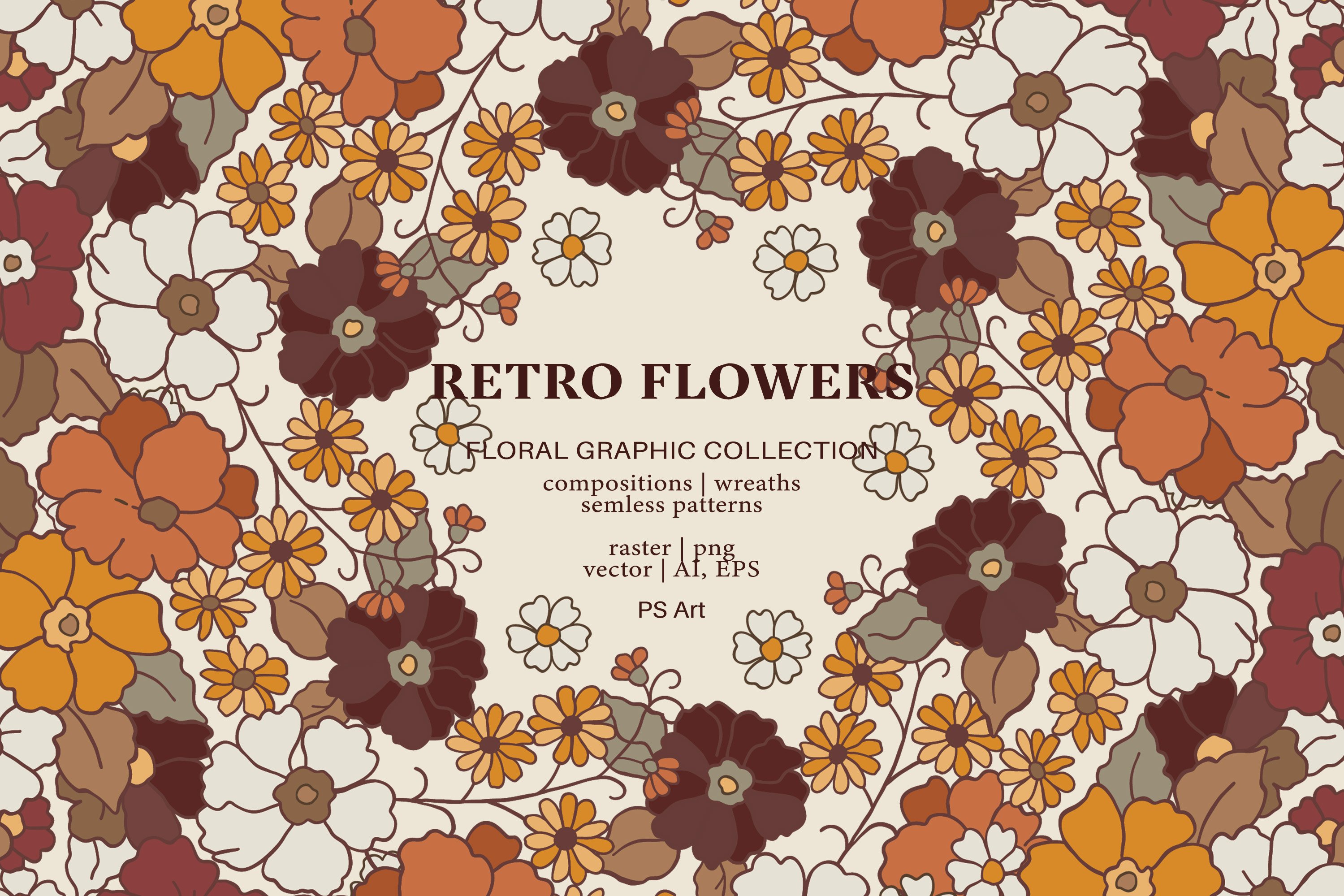Boho Floral Scrapbook Paper - Digital Paper - 12 JPEG Files - Design Cuts