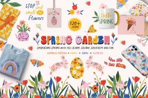Spring Garden Pattern & Graphic Collection