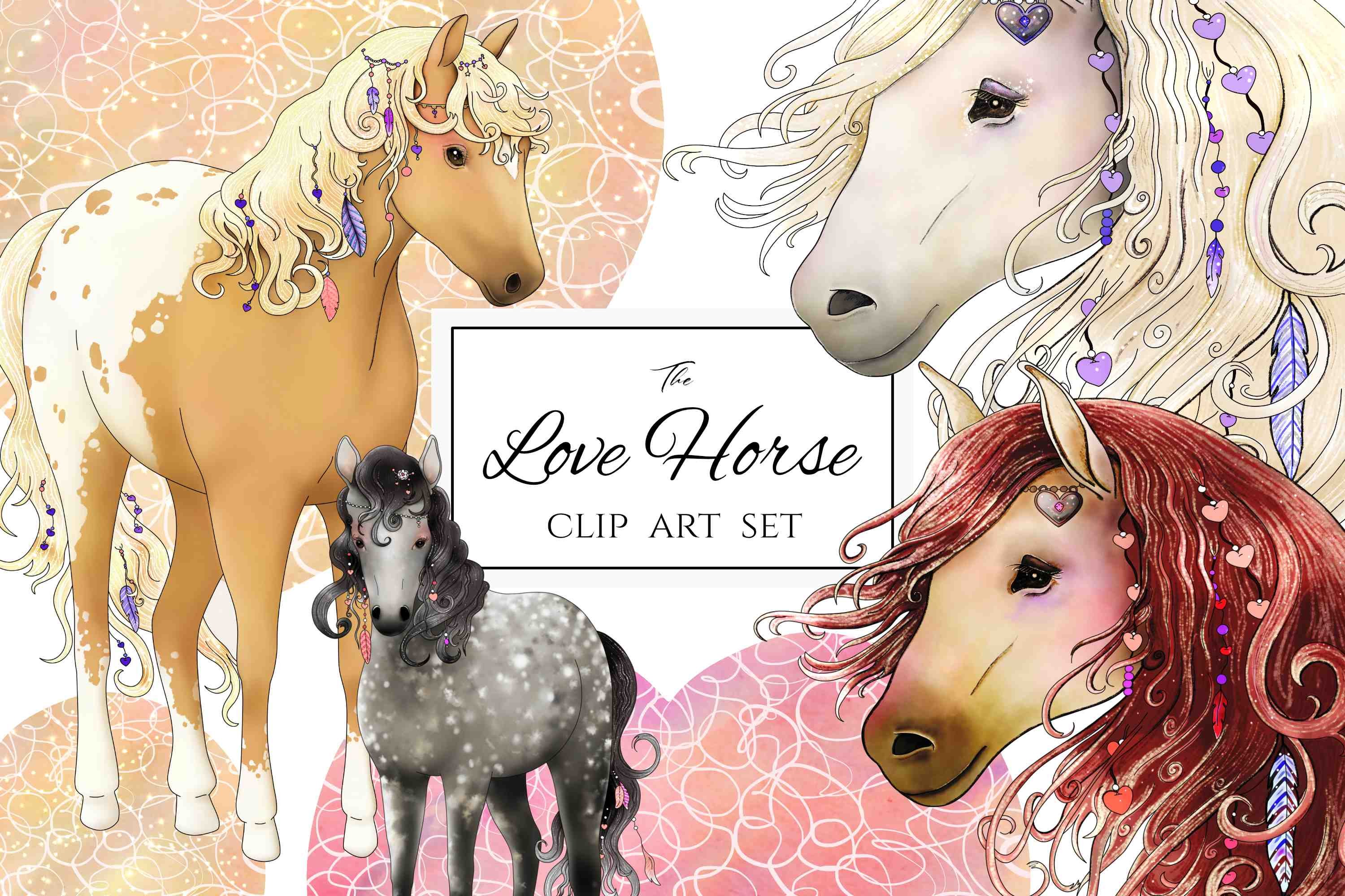 The Love Horse Set - Design Cuts