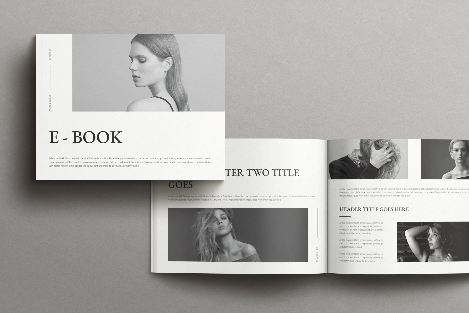book template design