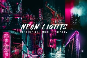 10 Neon Lights Lightroom Presets