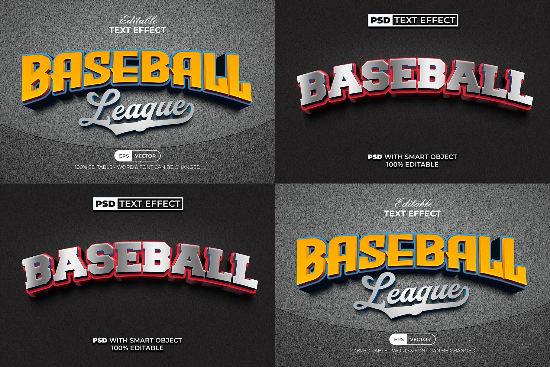 3D Text Effect Sport Style For Illustrator - Design Cuts