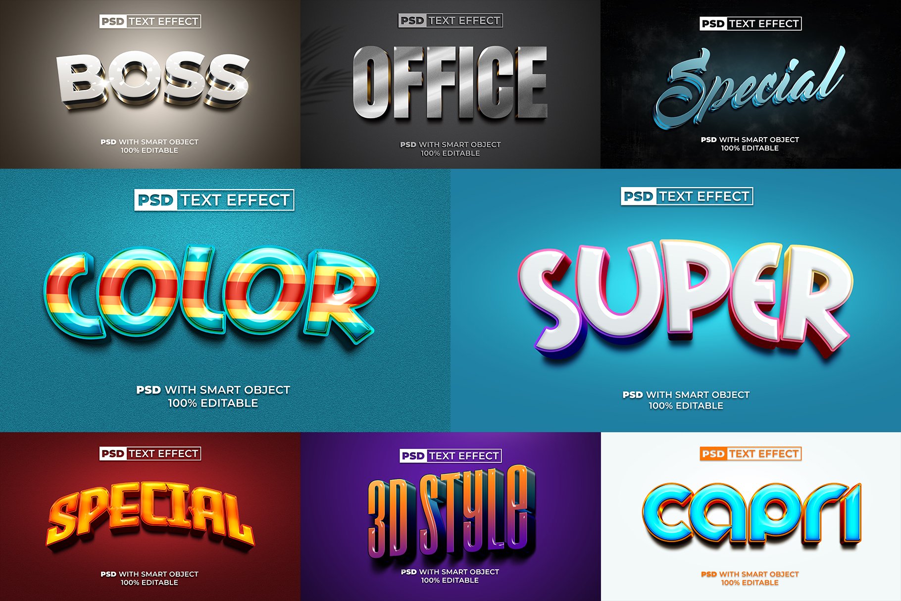 3D Text Effect Style For Photoshop - Design Cuts