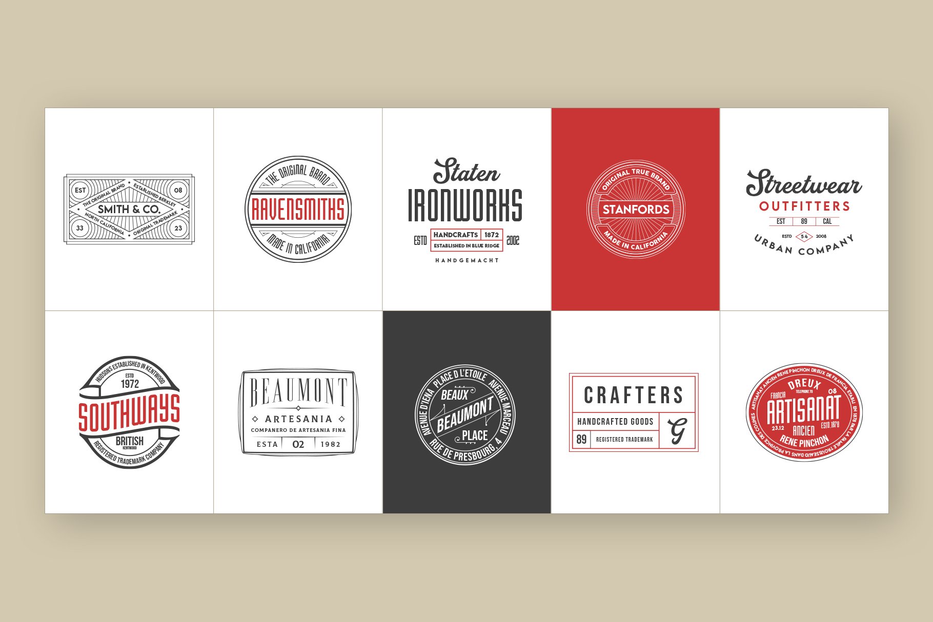 50 Retro Modern Logos - Design Cuts