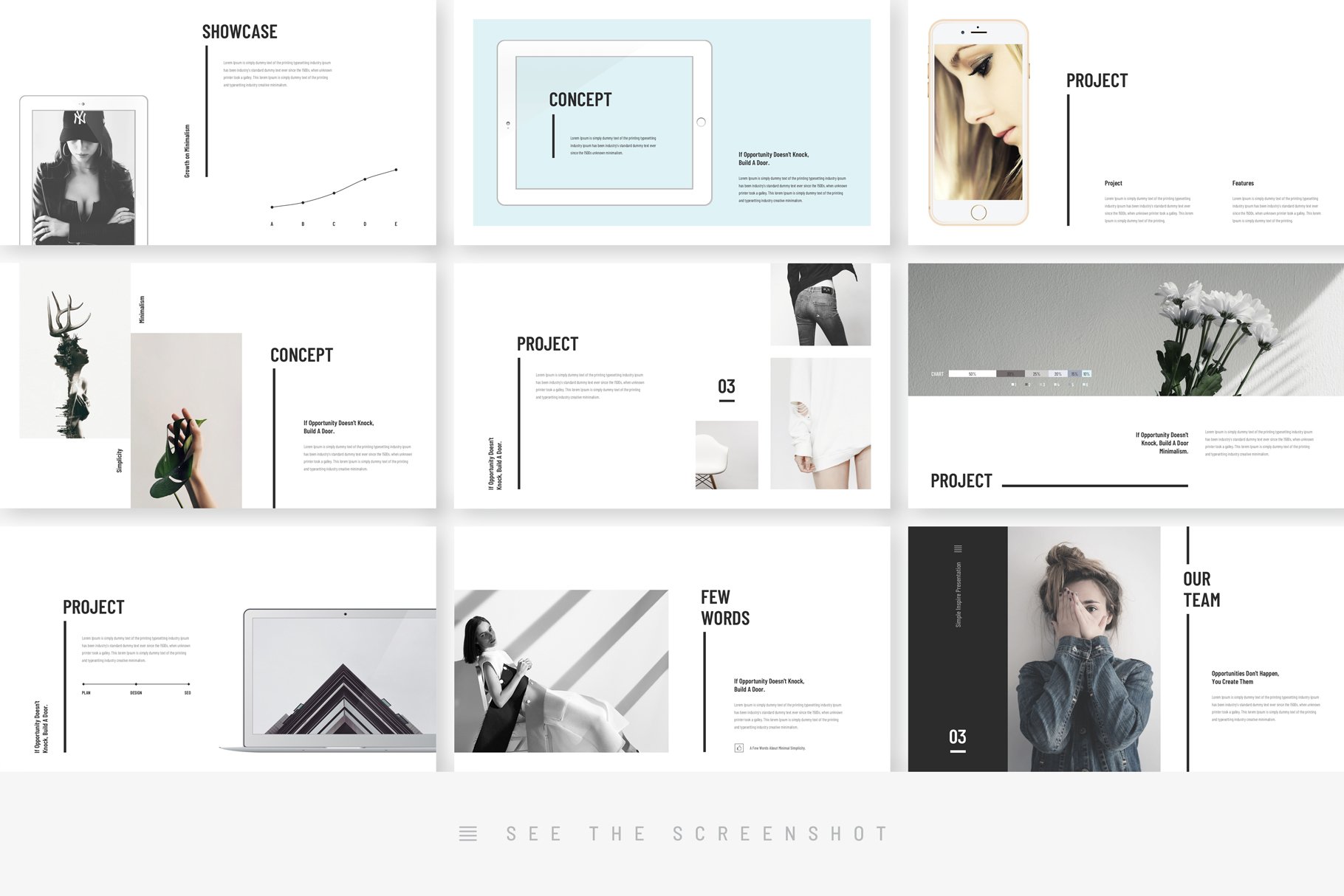 Inspire Minimal Clean Presentation Template - Design Cuts