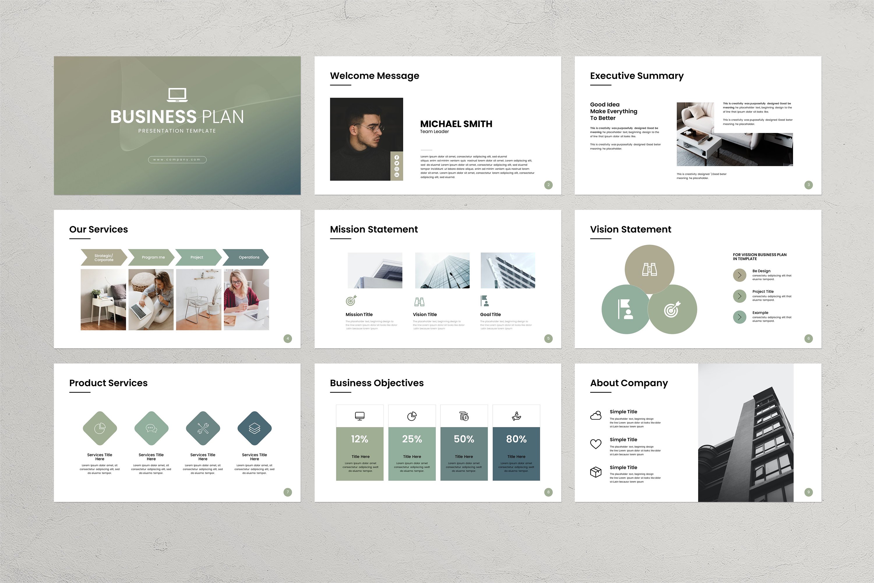 Business Plan Presentation Template 2 - Design Cuts