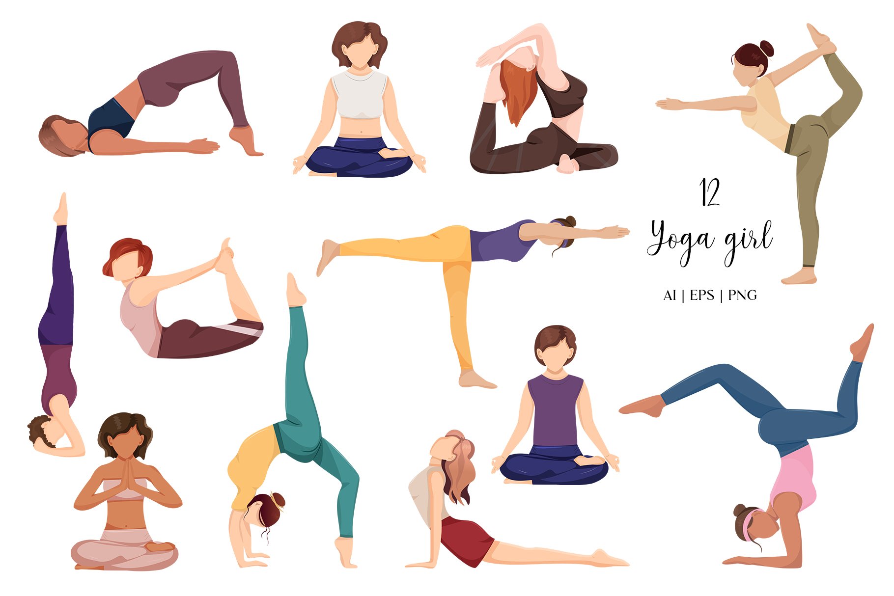 Yoga Girl Collection - Design Cuts