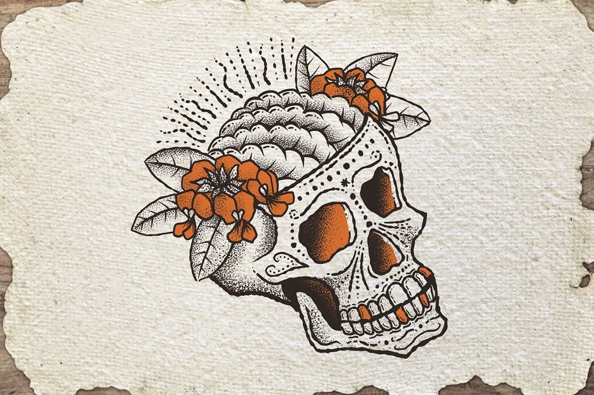 How to Draw a Skull 30 Skull Tattoo Drawings  HARUNMUDAK