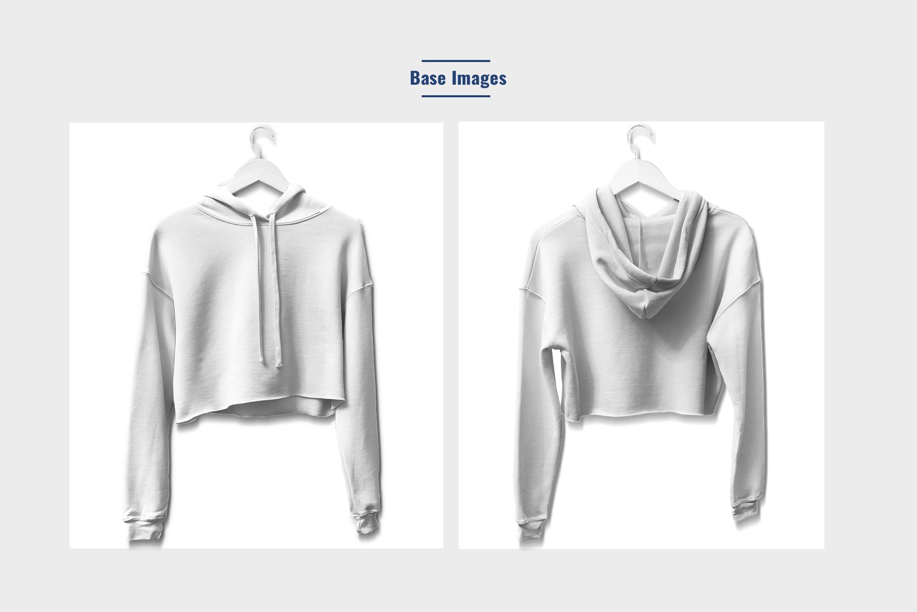 Hanging Crop Top Hoodie Mockup - Design Cuts