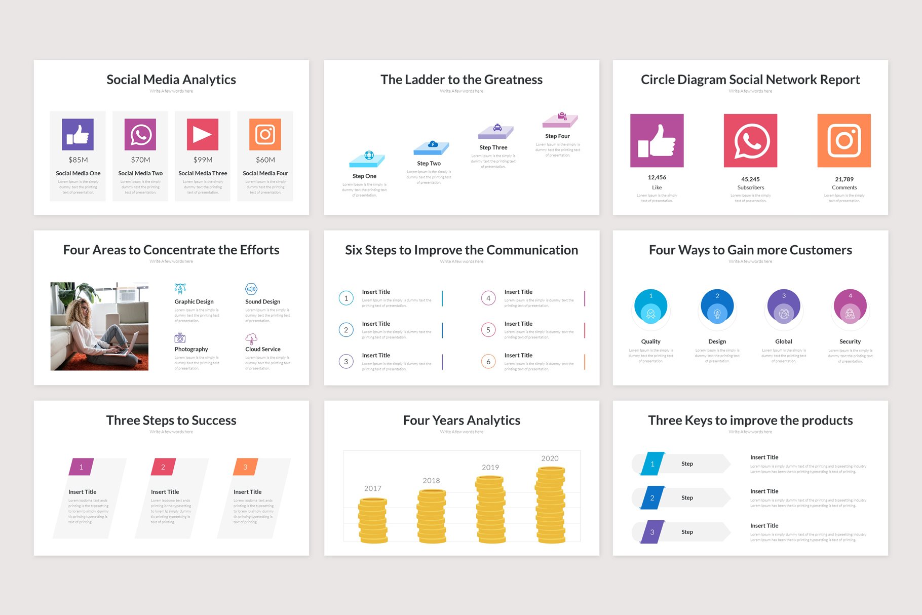 Pitch Deck Presentation Template - Design Cuts